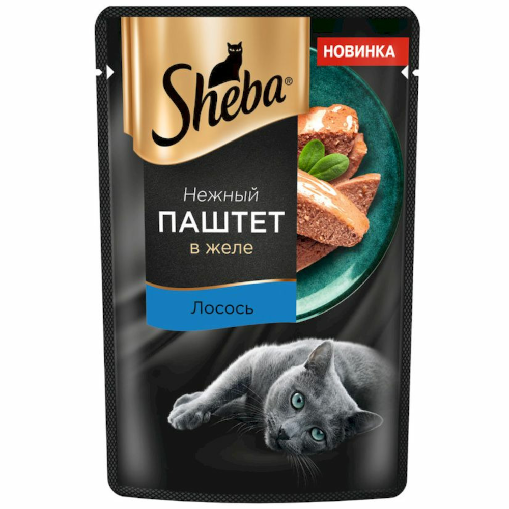 Sheba консервы для кошек, паштет с лососем, 75 г<