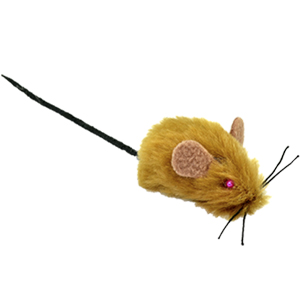 Зооник Игрушка для кошек "Мышь меховая", 4,5 см