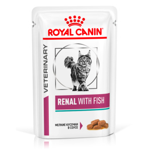 Royal Canin диетические консервы для кошек, Ренал, 85 г, белая рыба