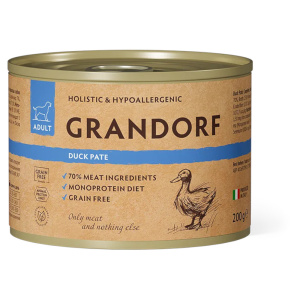 Grandorf консервы для собак, паштет из утки, 200 г