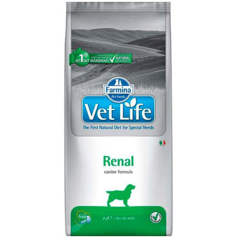 Farmina VL диета для взрослых собак всех пород при заболеваниях почек, Renal Canine, 2 кг<