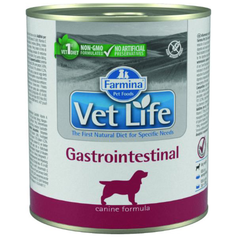 Farmina VL консервы (паштет) для взрослых собак всех пород с проблемами ЖКТ, Gastrointestinal, 300 г<