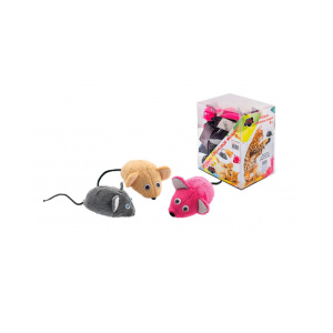 Zoo-M игрушка для кошек "Мышка меховая", 9 см