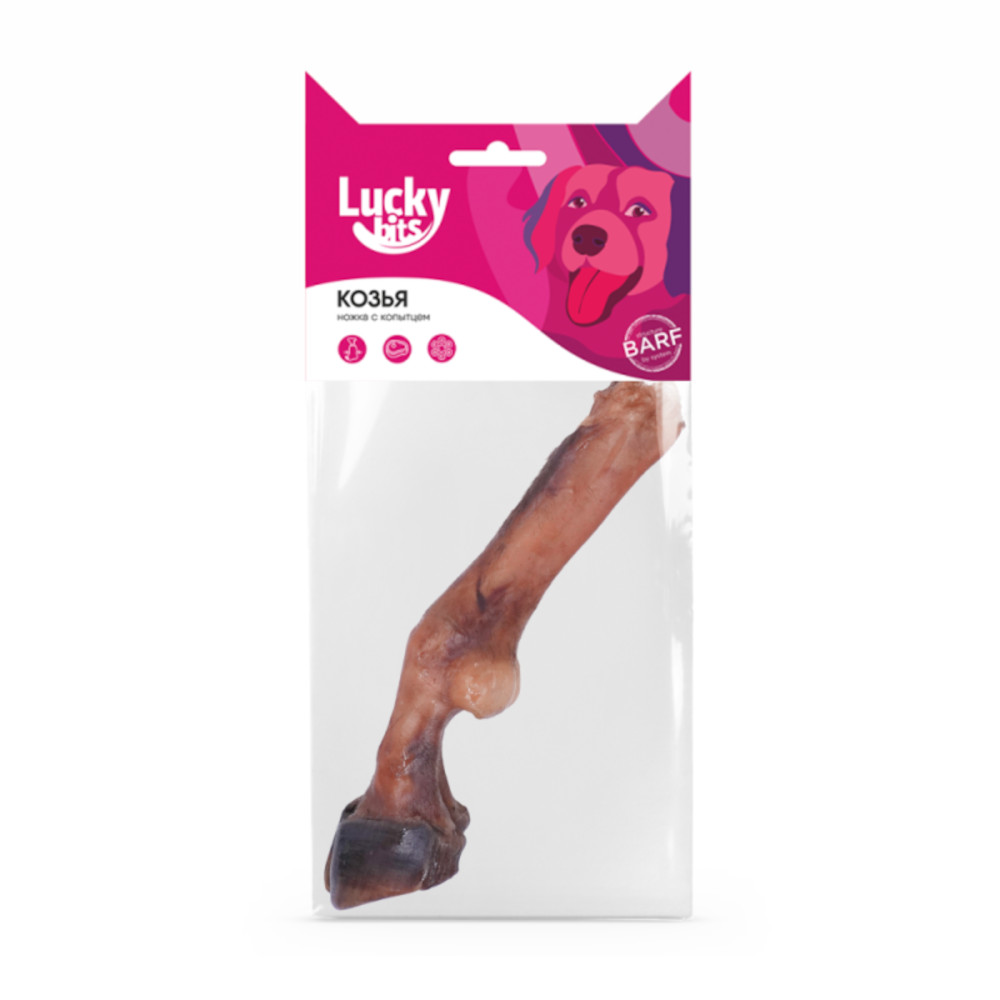 Lucky Bits лакомство для собак Козья ножка, 100 г<