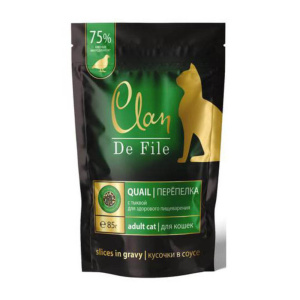 Clan De File консервы для кошек, перепелка с тыквой, 85 г