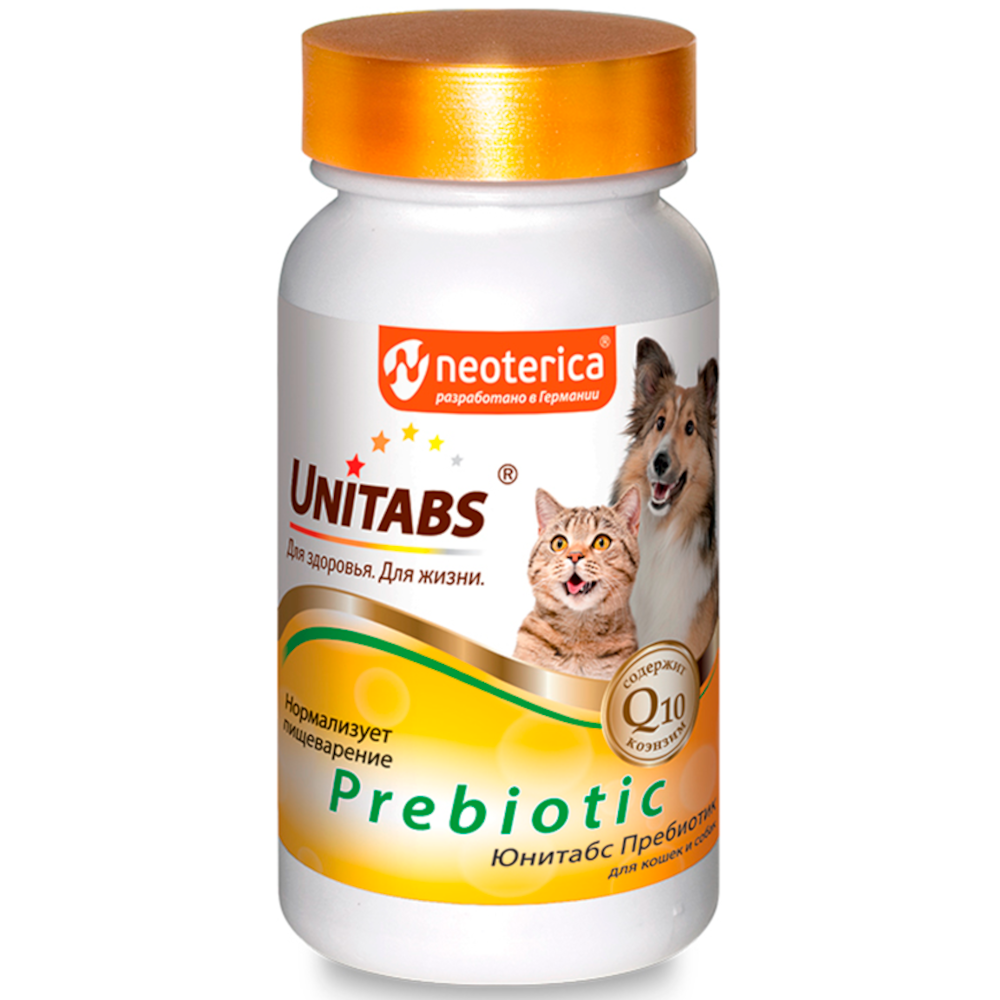 Unitabs Prebiotic Витамины для кошек и собак, 100 таблеток<