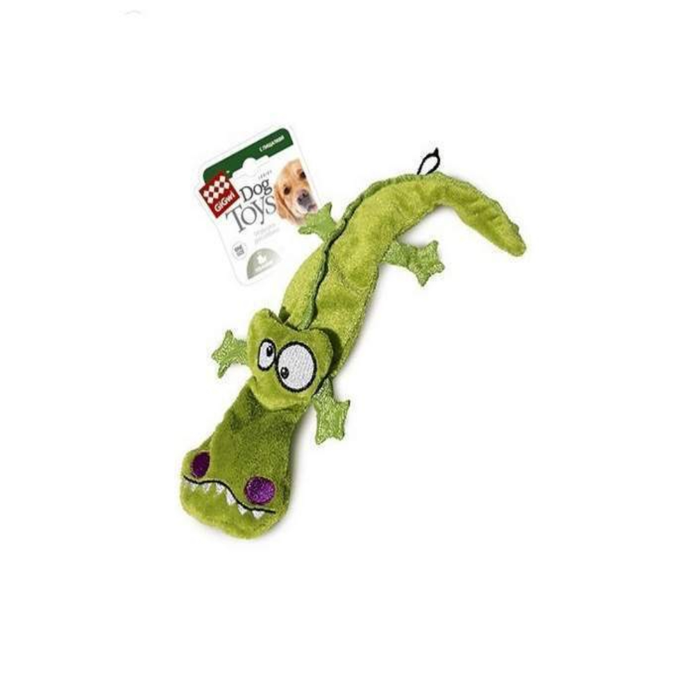 GiGwi игрушка для собак "Крокодил" с 4 пищалками, 30 см<