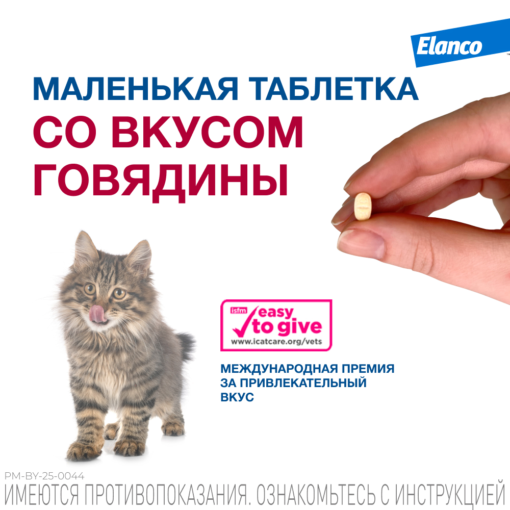 Мильбемакс таблетки антигельминтные для котят и молодых кошек 1-2 кг, 2 таблетки