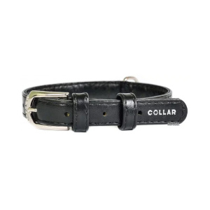 Collar Glamour ошейник 32011 10 мм 19-25 см черный без украшений