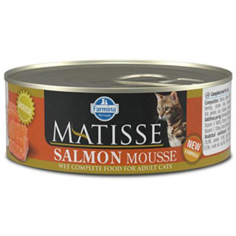 Farmina Matisse консервы (мусс) для взрослых кошек всех пород, лосось, Salmon Mousse, 85 г<