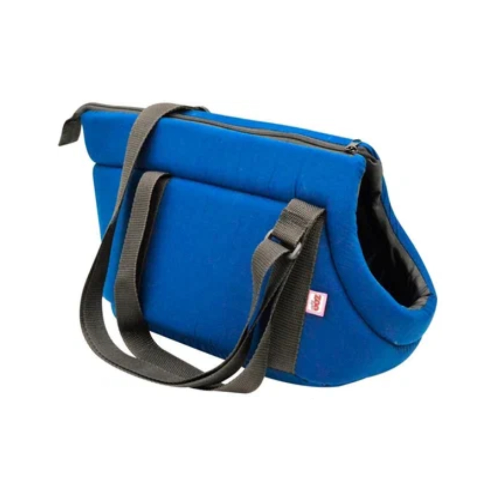 Zooexpress сумка переноска №2 темно-синий, поплин, 38х22х22 см<