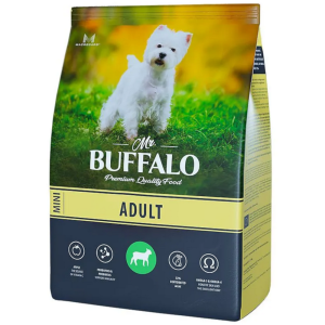 Mr.Buffalo сухой корм для взрослых собак мелких пород, ягненок, 800 г