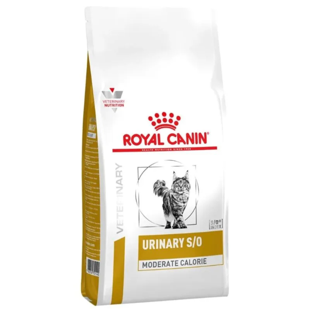 Royal Canin сухой диетический корм для взрослых кошек, предрасположенных к набору лишнего веса, Urinary Moderate Calorie, 1,5 кг<