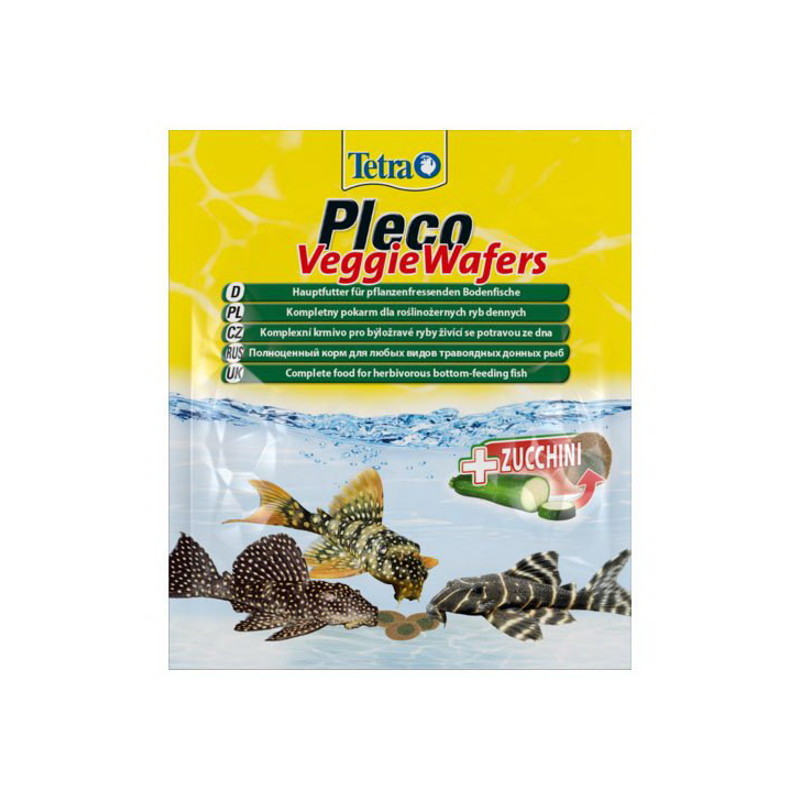 Tetra Pleco Veggie Wafers корм для рыб, 15 г<