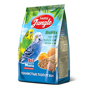 Happy Jungle Корм для волнистых попугаев, 500 г