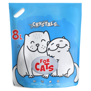 Наполнитель For Cats впитывающий, силикагелевый, 8 л