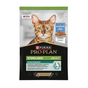 Pro Plan конс. пауч д/к стерилизованных 85 г кролик кусочки в соусе