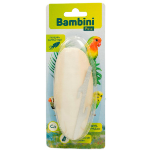 Bambini Pets Панцирь каракатицы для средних попугаев, натуральный, 13 см