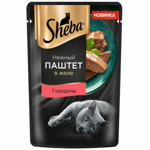 Sheba консервы для кошек, паштет с говядиной, 75 г