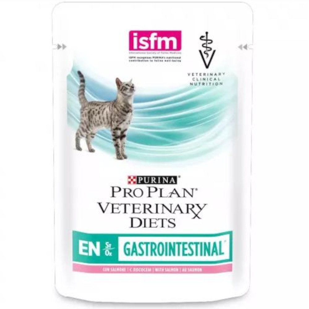 Pro Plan диетические консервы для кошек с лососем, заболевания ЖКТ, Gasrointestinal EN, 85 г<