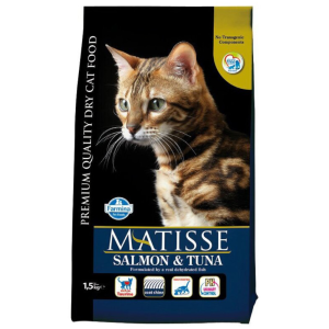Farmina Matisse сухой корм для взрослых кошек, лосось с тунцом и рисом, Salmon & Tuna, 1,5 кг