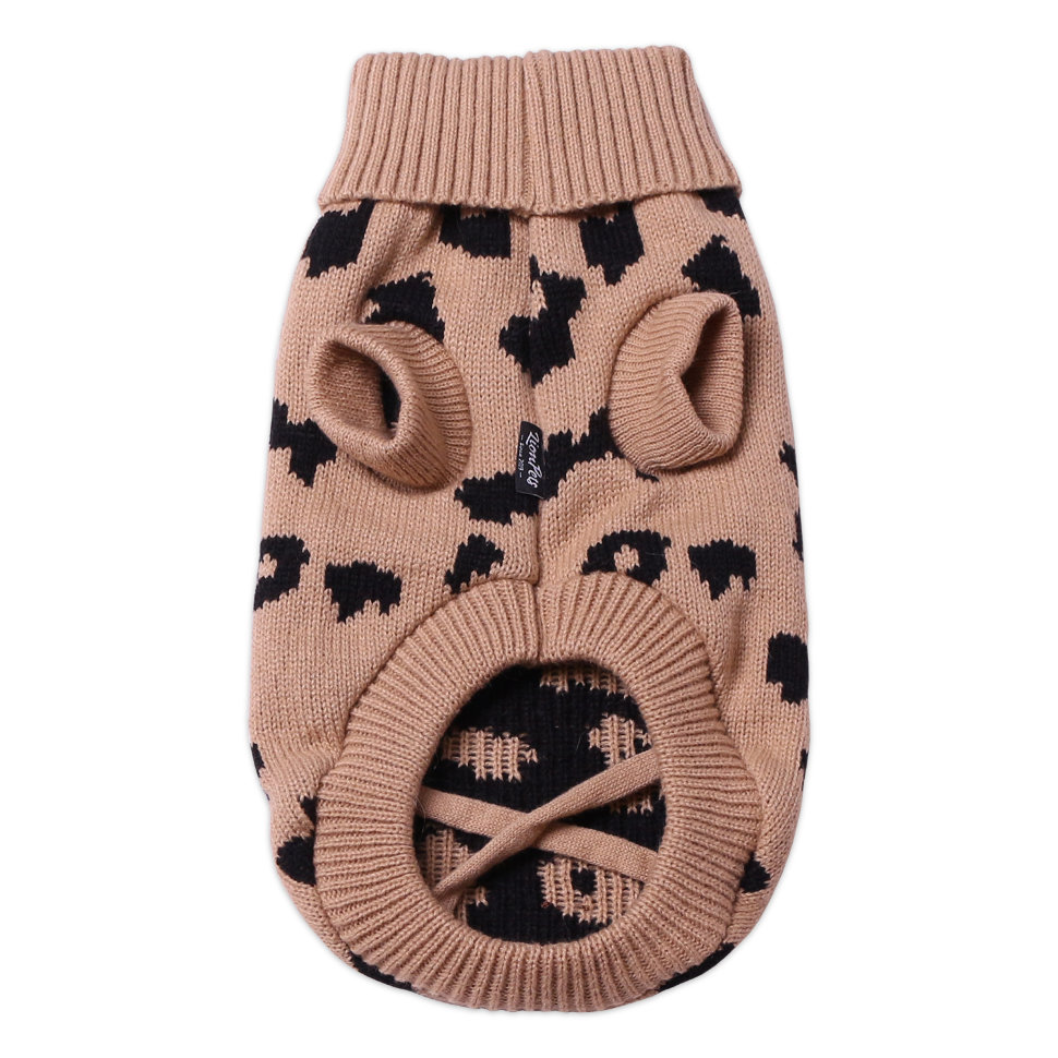Lion свитер для собак, рисунок леопард, LMK-H137, XS, 20 см