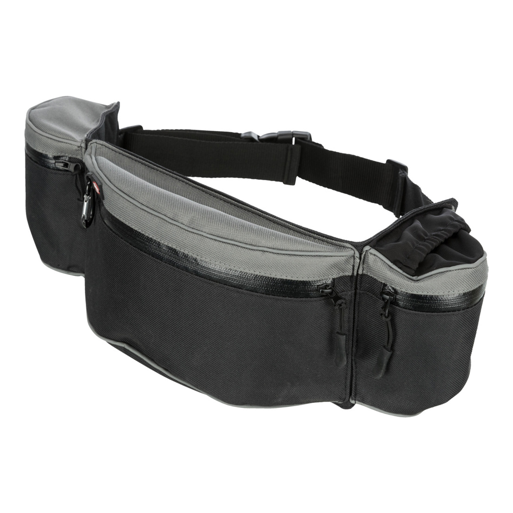 Trixie сумка поясная Baggy Belt, серо-черная, 62-125 см<
