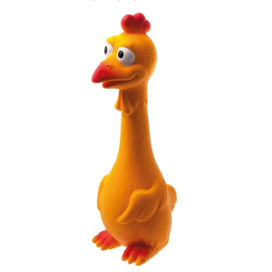 ZooOne Игрушка для собак "Цыплёнок со звуком", латекс, 20,5 см