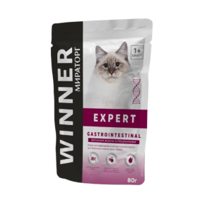 Мираторг Expert ветеринарные консервы для кошек, Гастроинтестинал, забота о пищеварении, 85 г