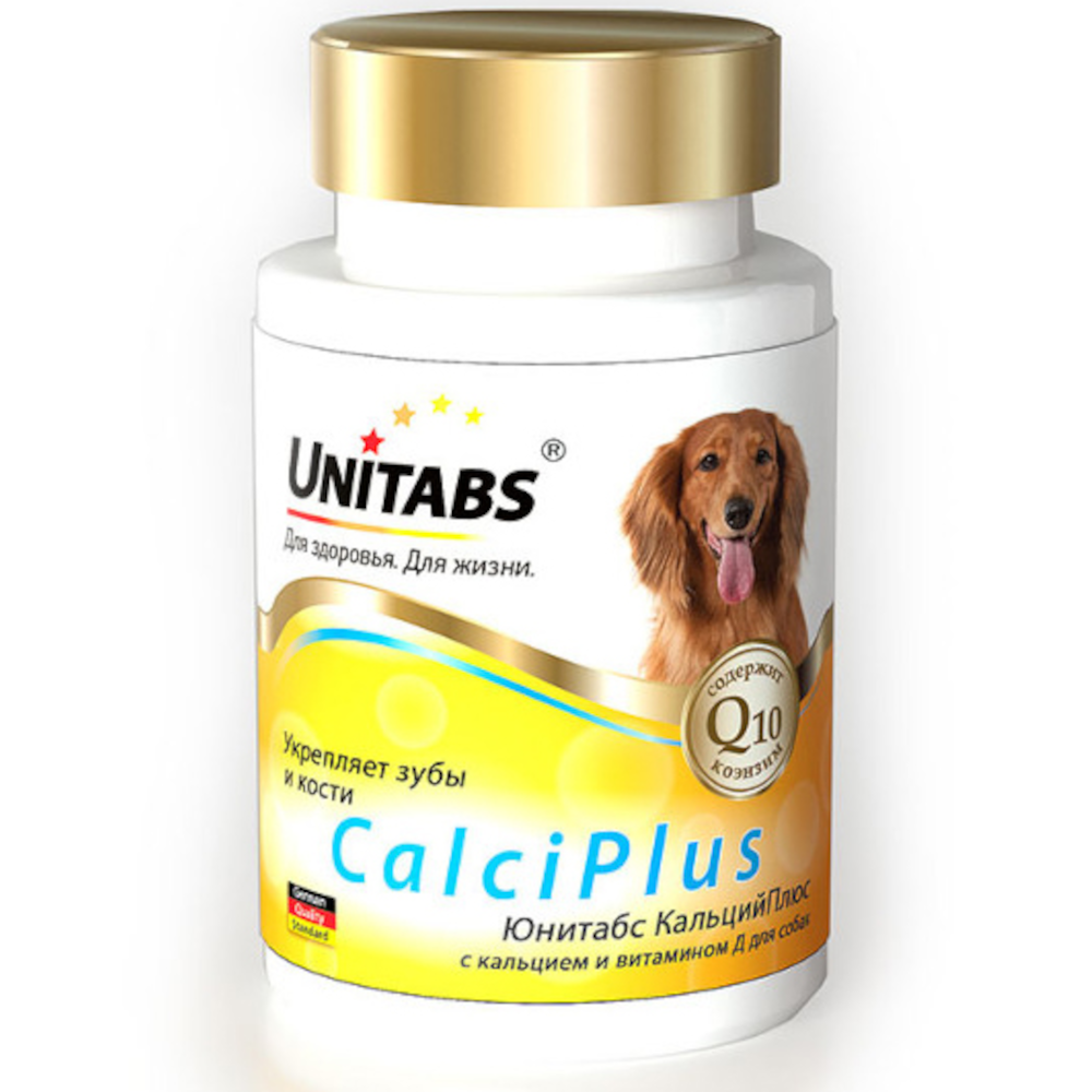 Unitabs CalciPlus минеральная добавка с кальцием для собак, 100 таблеток<