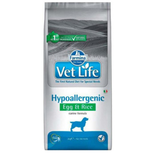 Farmina VL диета для взрослых собак всех пород при пищевой аллергии, яйцо с рисом, Hypoallergenic Egg Rice Canine, 2 кг