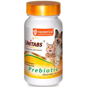 Unitabs Prebiotic Витамины для кошек и собак, 100 таблеток