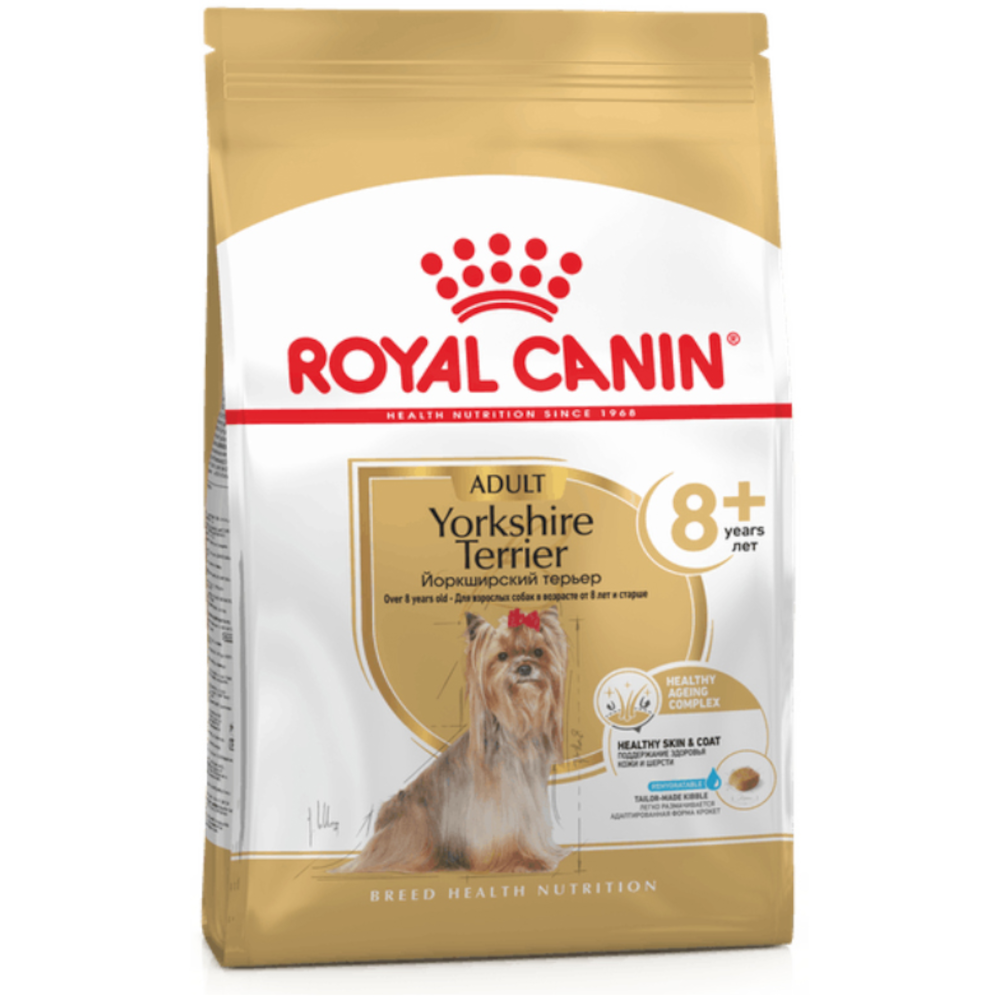 Royal Canin сухой корм для взрослых собак породы йоркширский терьер, Yorkshire Terrier 8+, 500 г<