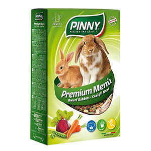 PINNY PM Полнорационный корм для карликовых кроликов с морковью, горохом, и свеклой, 800 г