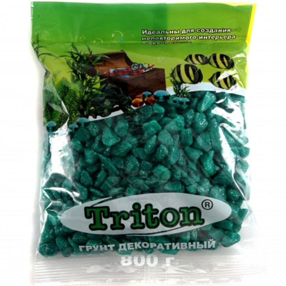 Triton Грунт блестящий, зеленый,  800 г<