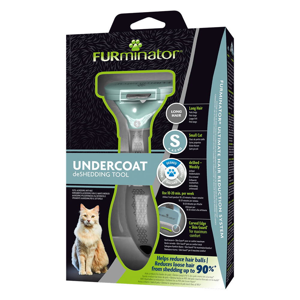 Furminator для маленьких кошек с длинной шерстью, S<