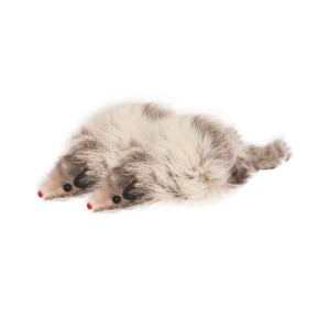 Triol Игрушка для кошек "Мышь серая", натуральный мех, 10 см