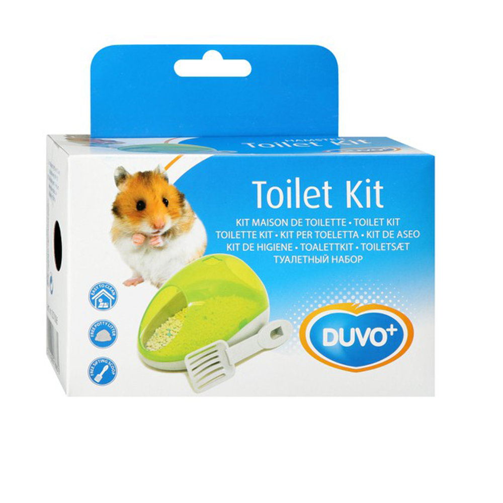 DUVO+ Туалетный набор для мелких грызунов, 15х10х8 см<