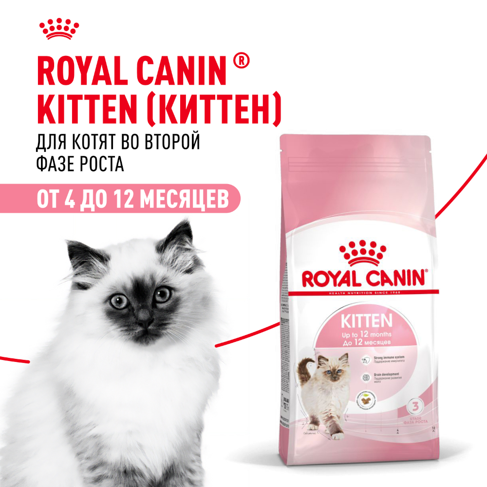 Royal Canin сухой корм для котят в период второй фазы роста, Kitten, 1,2 кг<