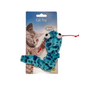 DUVO+ Игрушка для кошек Сомик с кошачьей мятой, голубая
