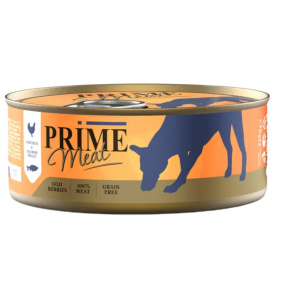PRIME MEAT консервы для собак, курица с лососем в желе, 325 г