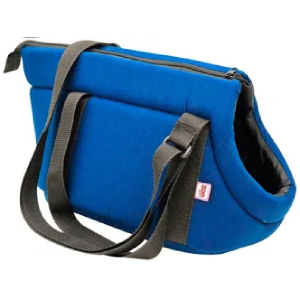 Zooexpress сумка переноска №2 темно-синий, поплин, 38х22х22 см