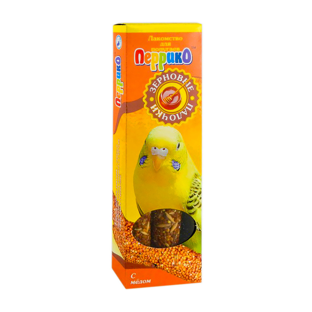 Эльф Зерновые палочки для попугаев с мёдом, 2 шт, 100 г<