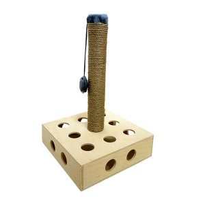 Zooexpress игрушка для кошек развивающая "Квадрат со столбиком", 35х35х55 см