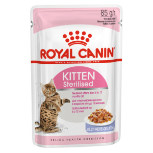 Royal Canin консервированный корм для стерилизованных котят, в желе, Kitten Sterilised, 85 г
