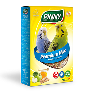 PINNY PM Полнорационный корм для волнистых попугаев с фруктами, бисквитом и витаминами, 800 г 