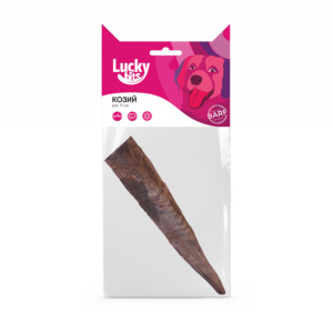 Lucky Bits лакомство для собак Козий рог S 17 см, 80 г