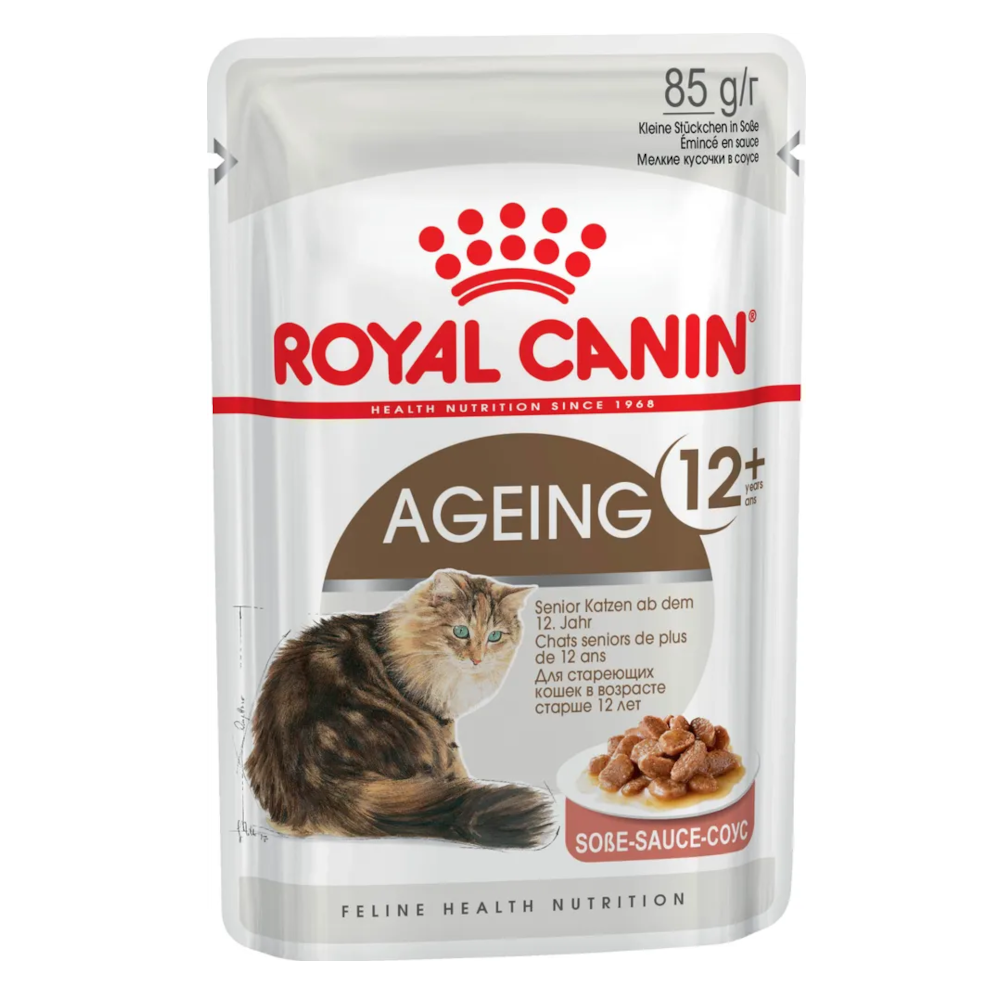 Royal Canin консервированный корм для кошек старше 12 лет, в соусе, Эйджинг 12+, 85 г<