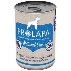 ProLapa Natural Line консервы для собак, кролик с гречкой и кабачком, 400 г