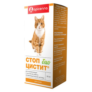 Стоп-цистит био суспензия для кошек заболевания мочевыводящий путей, 30 мл